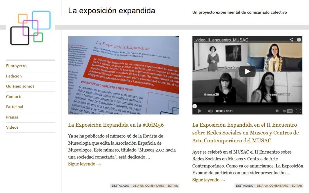 La exposición expandida